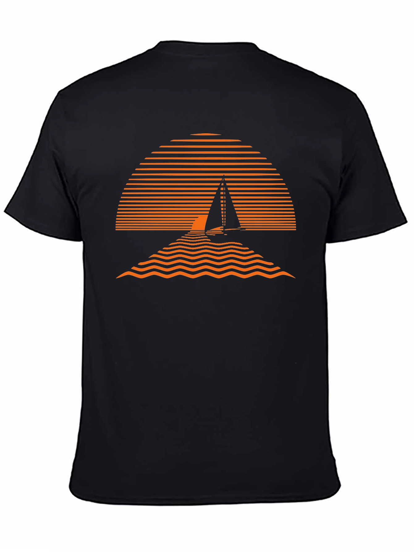 Camiseta Hombre Diseño Sunset Náutico