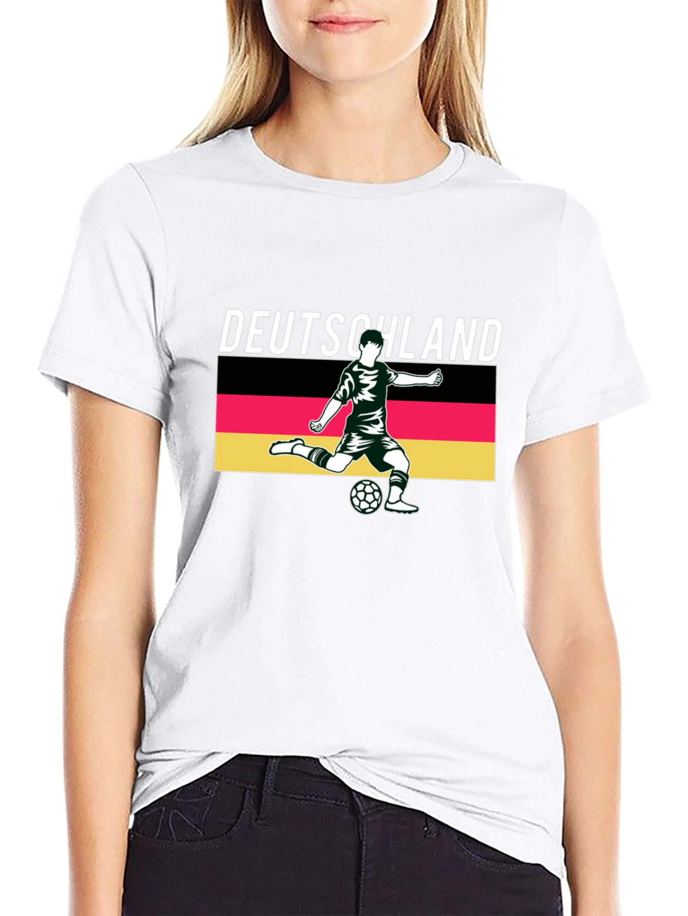 Camiseta Negra Alemania Fútbol Deutschland