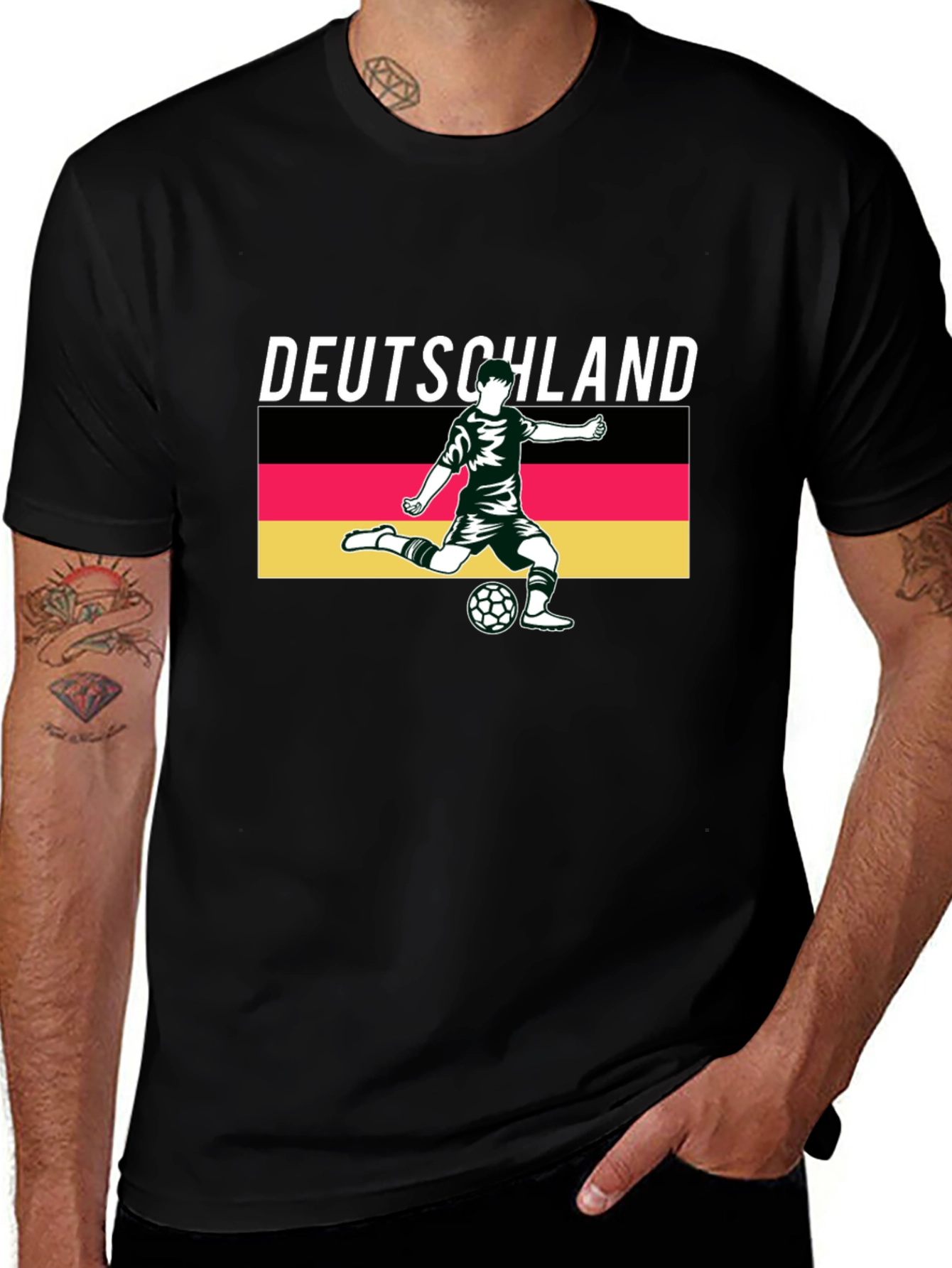 Camiseta Negra Alemania Fútbol Deutschland