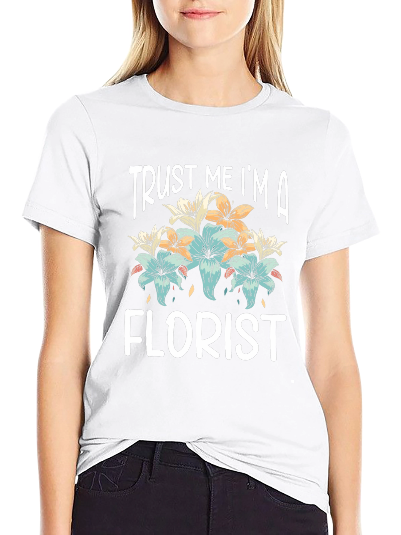 Camiseta Confía en Mí Soy Florista Algodón Unisex