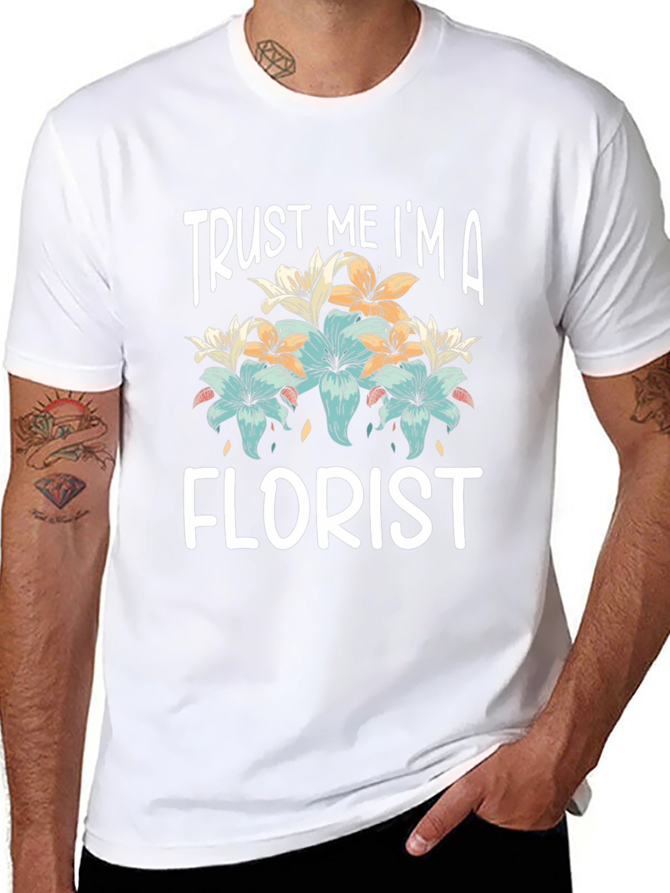 Camiseta Confía en Mí Soy Florista Algodón Unisex