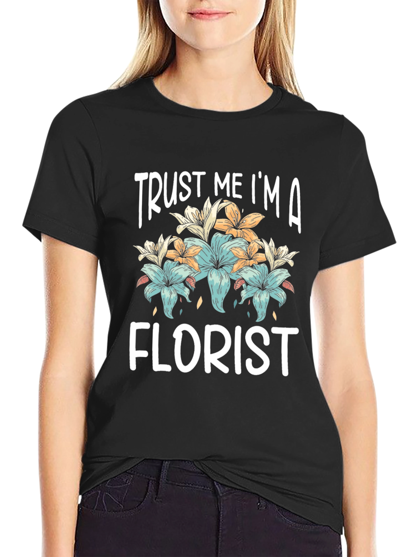 Camiseta Confía en Mí Soy Florista Algodón Unisex