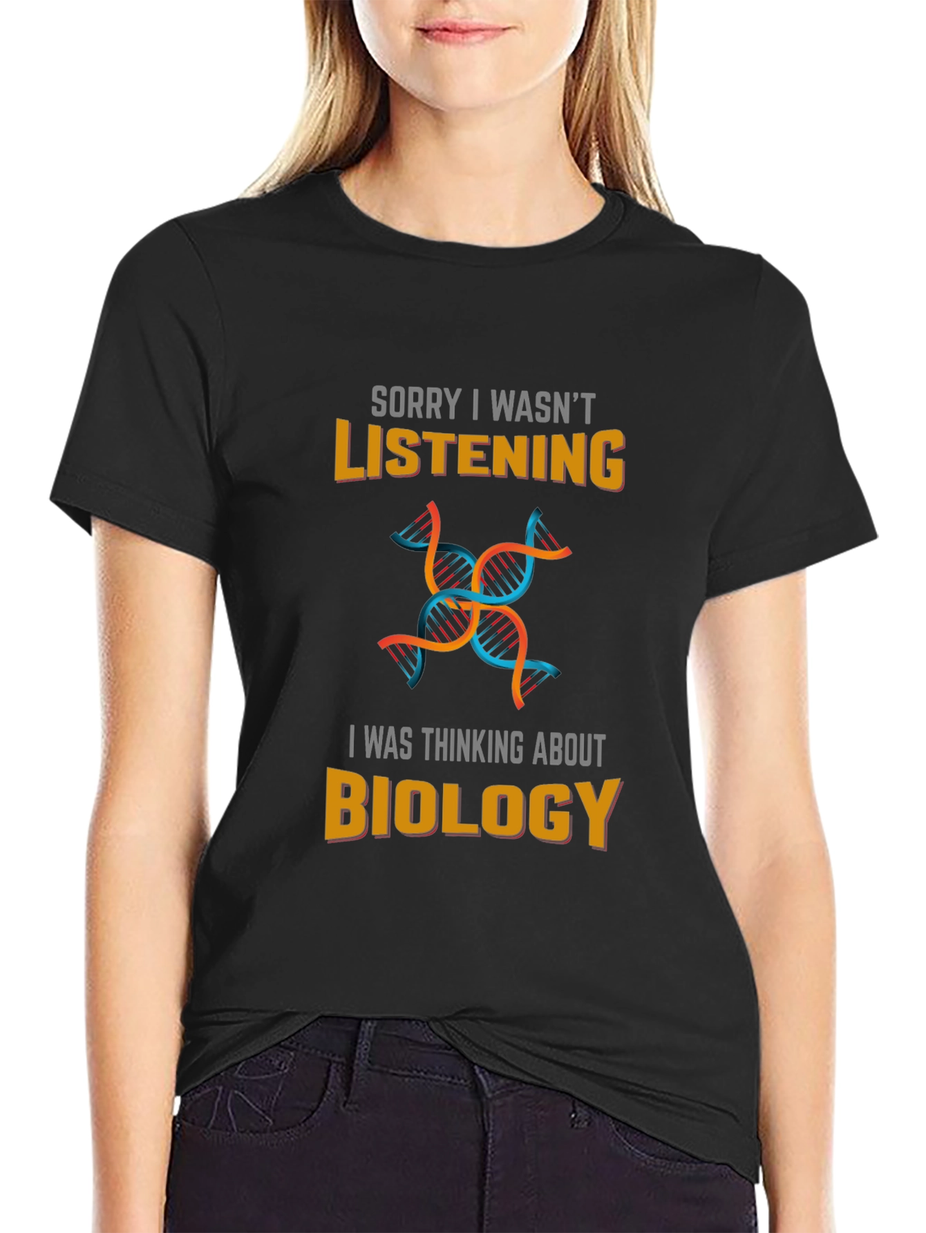 Camiseta Negra Biología - Pensando en Biología