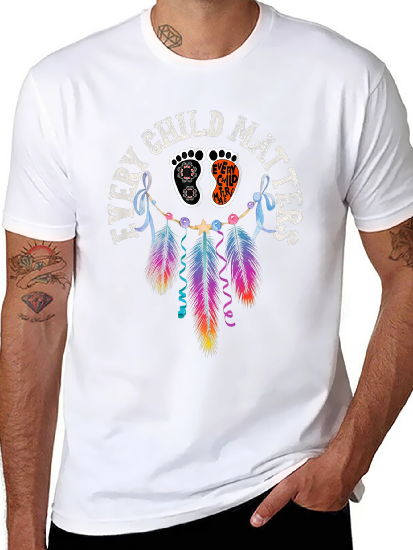 Camiseta Every Child Matters Diseño de Pies