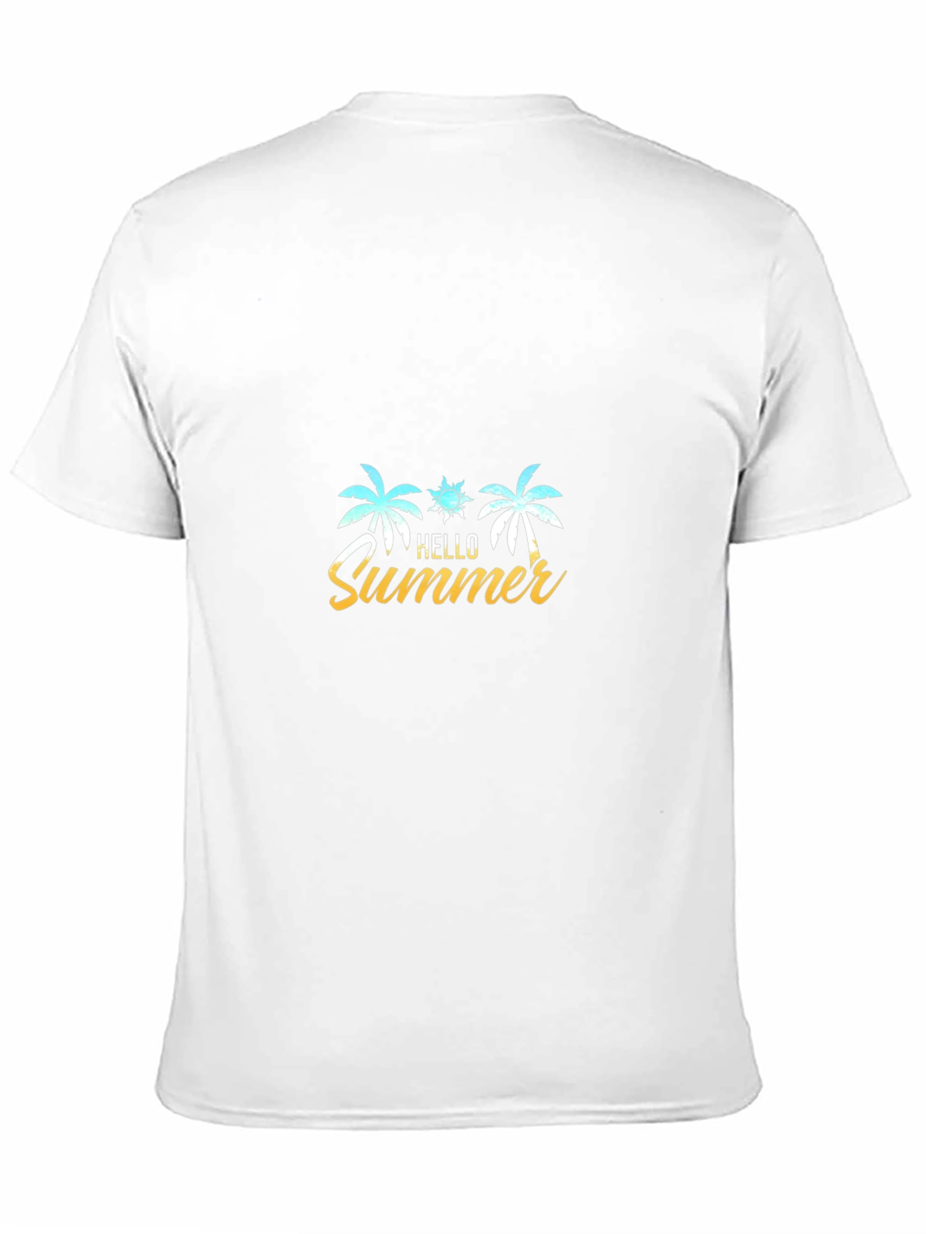 Camiseta Negra Verano Tropical