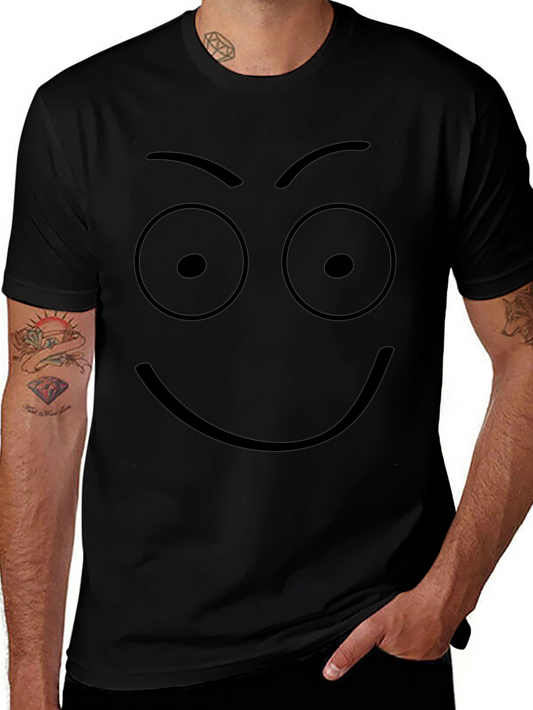 Camiseta Negra con Cara Sonriente