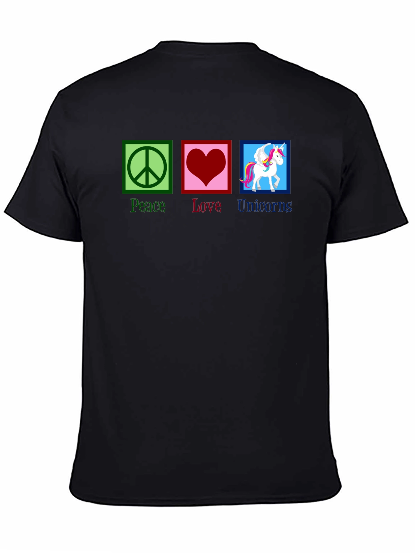 Camiseta Peace Love Unicorns para hombre