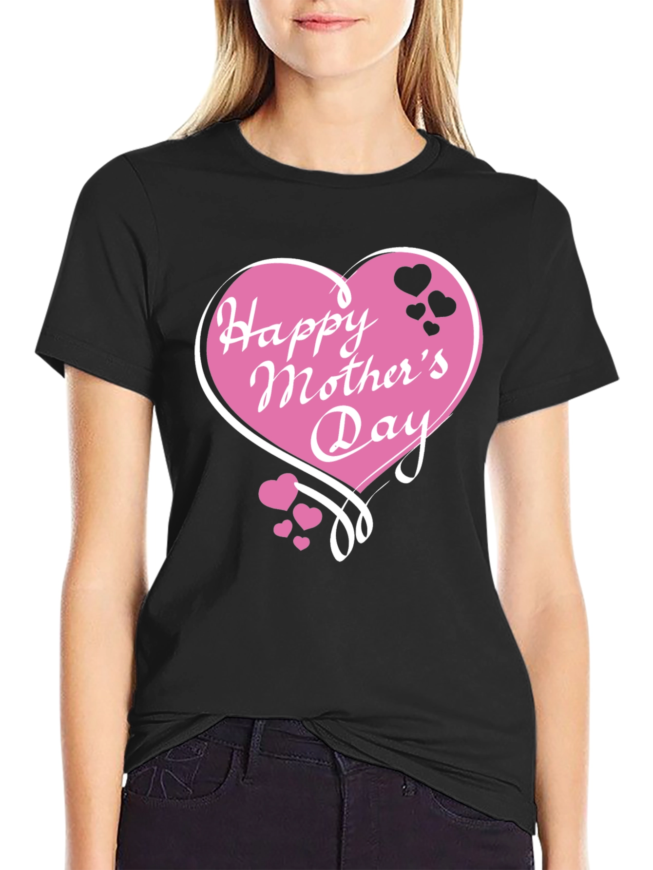 Camiseta Negra: Feliz Día de la Madre