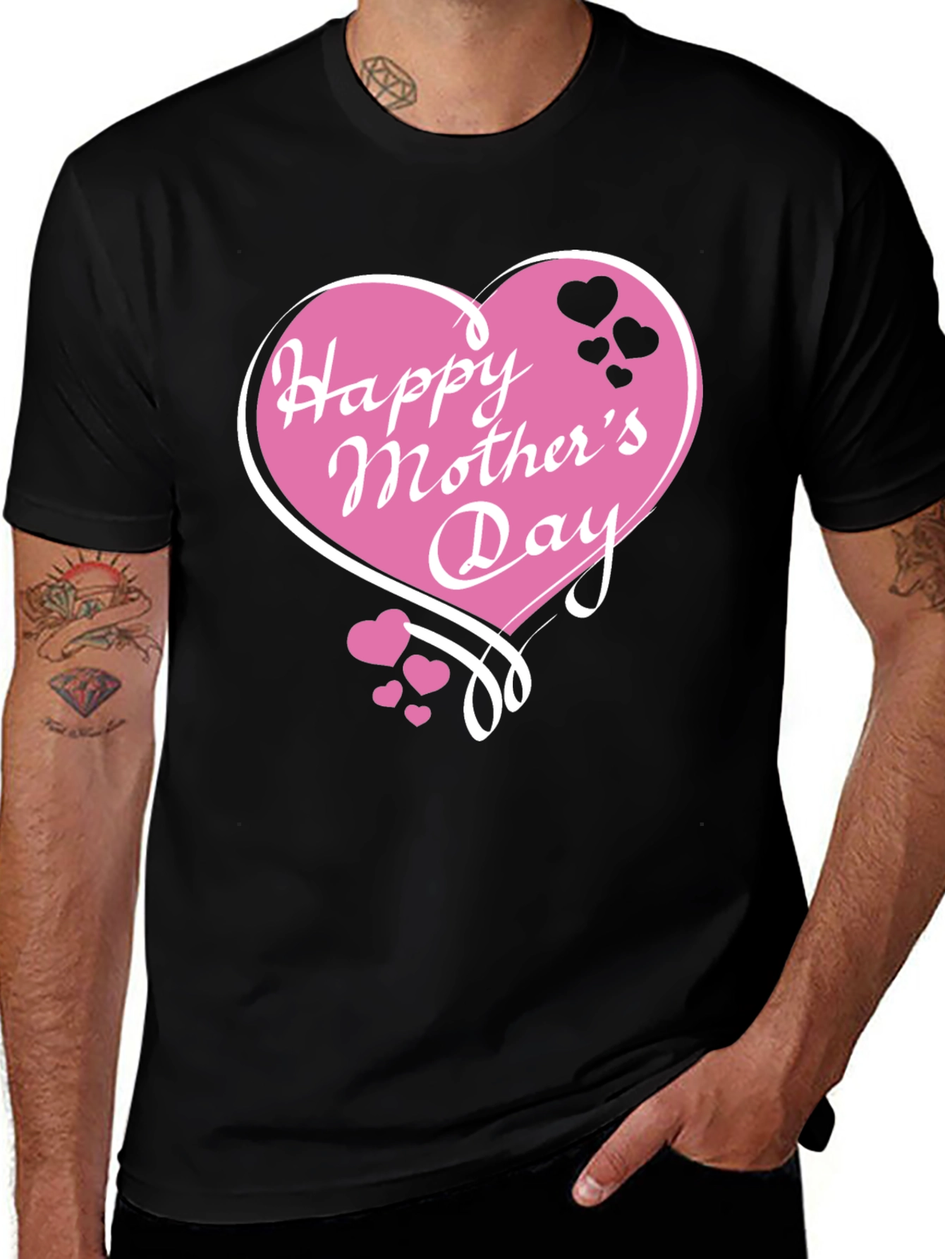 Camiseta Negra: Feliz Día de la Madre