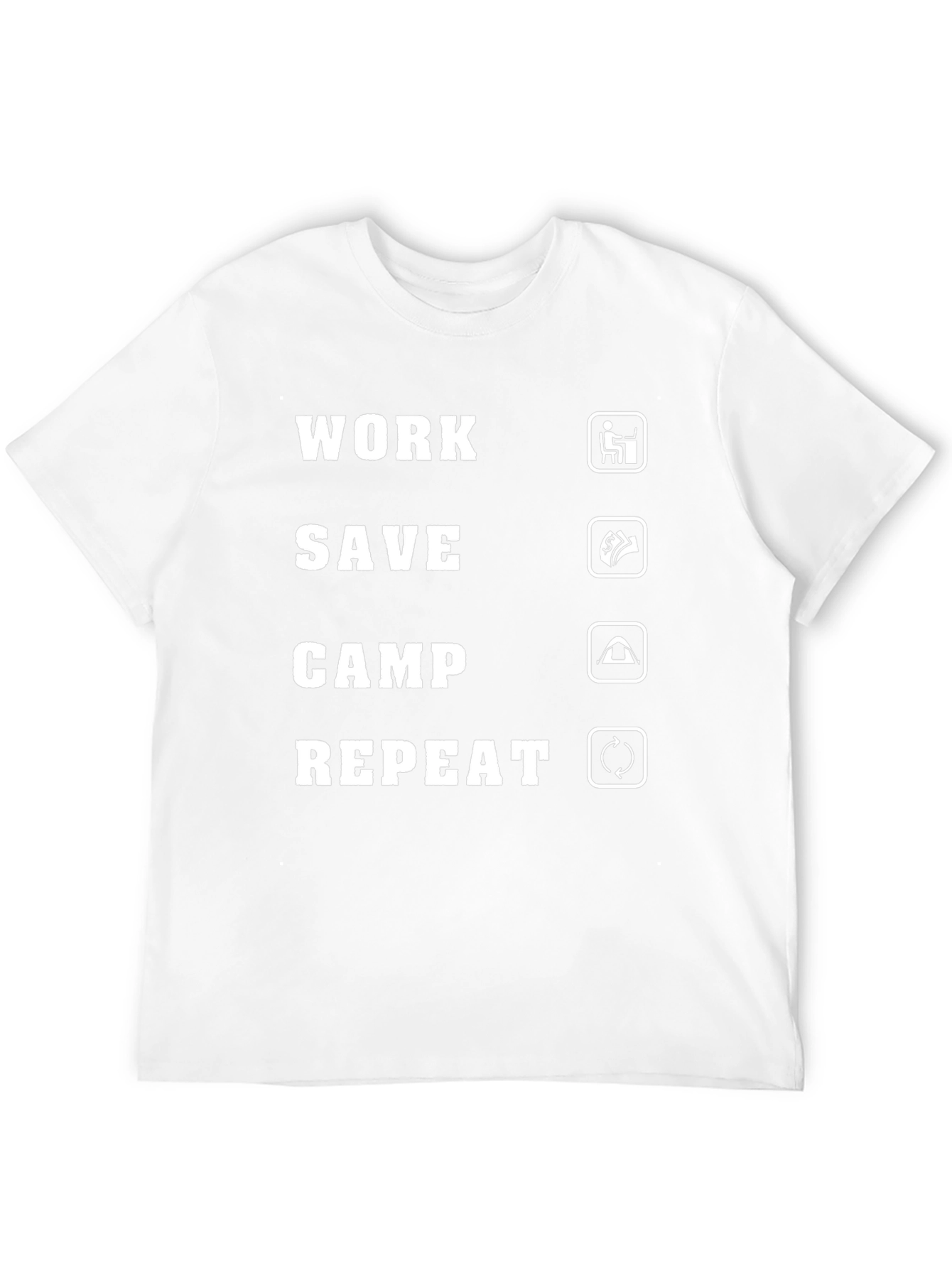 Camiseta Hombre Work Save Camp Repeat