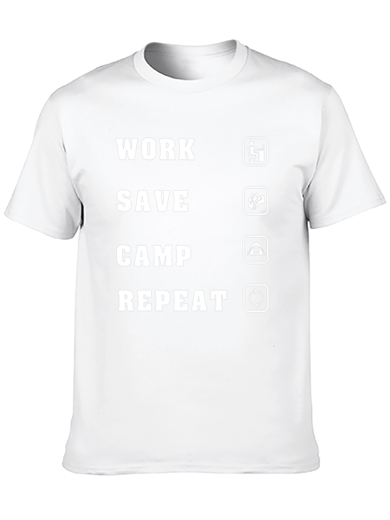 Camiseta Hombre Work Save Camp Repeat
