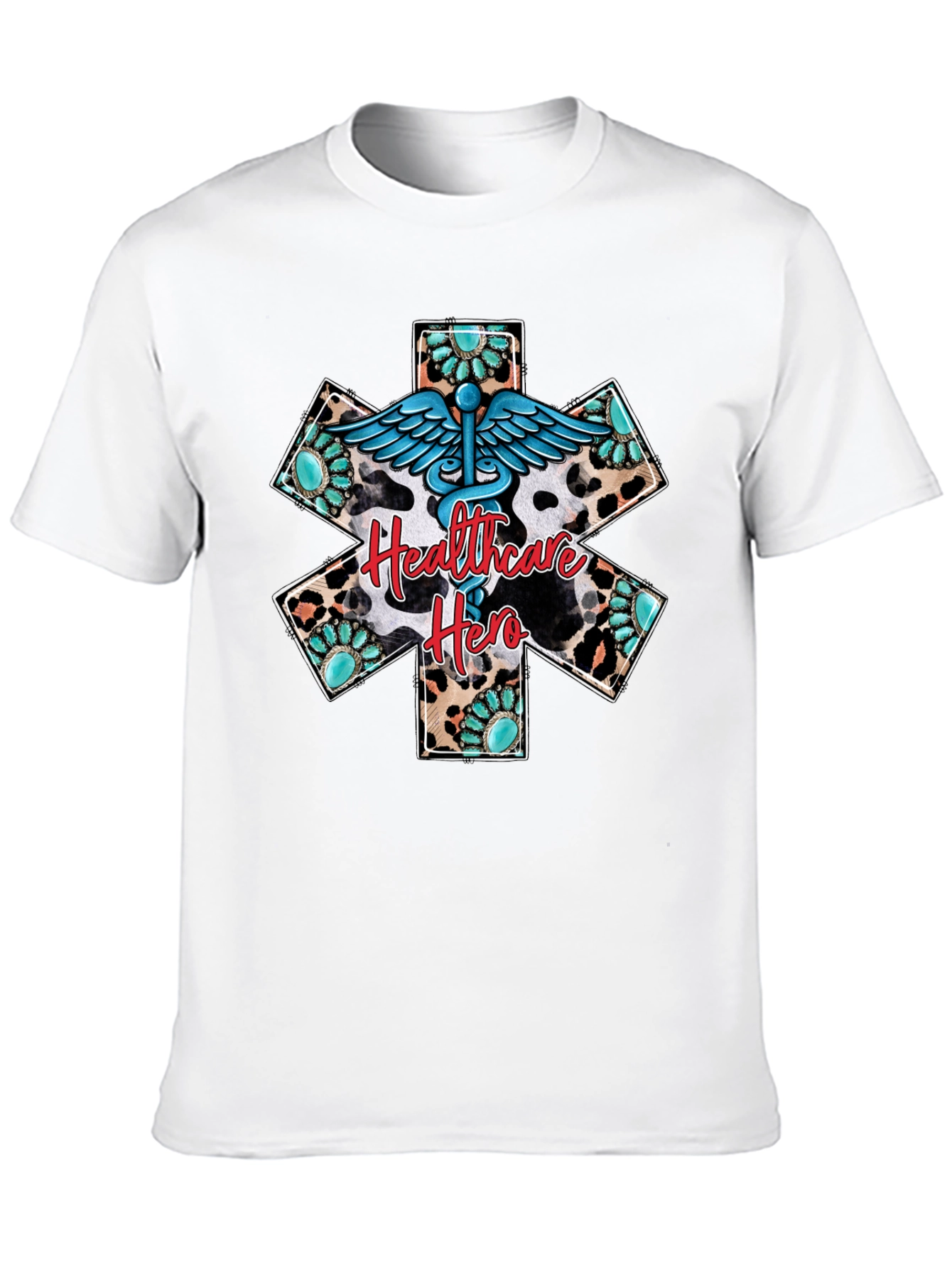 Camiseta Héroe de la Salud con Diseño Vaquero