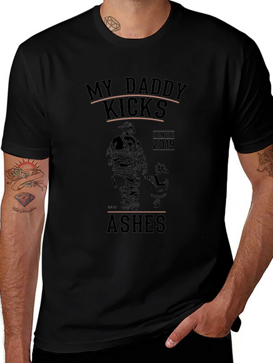 Camiseta Negra: Mi Papá Kicks Ashes Desde 2019