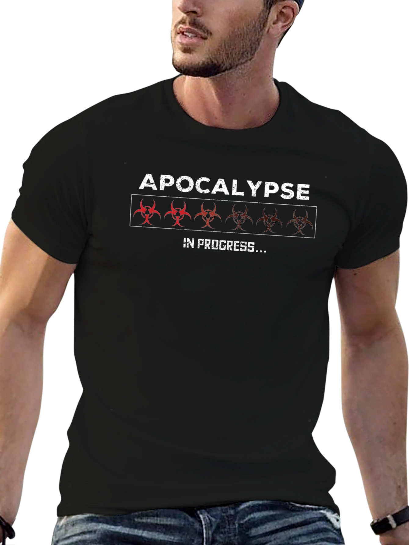 Camiseta Negra: Apocalipsis en Progreso