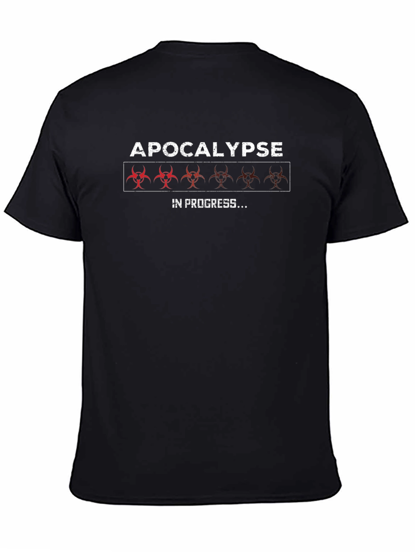 Camiseta Negra: Apocalipsis en Progreso