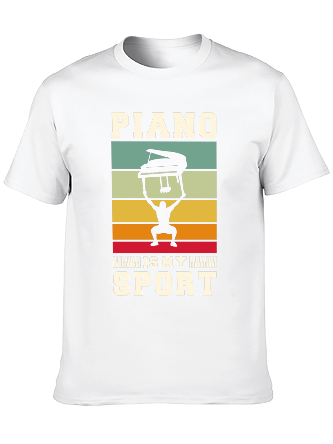 Camiseta Negra: Piano es mi deporte