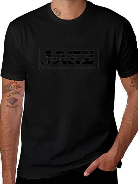 Camiseta Negra: Jazz Medicina para el Alma