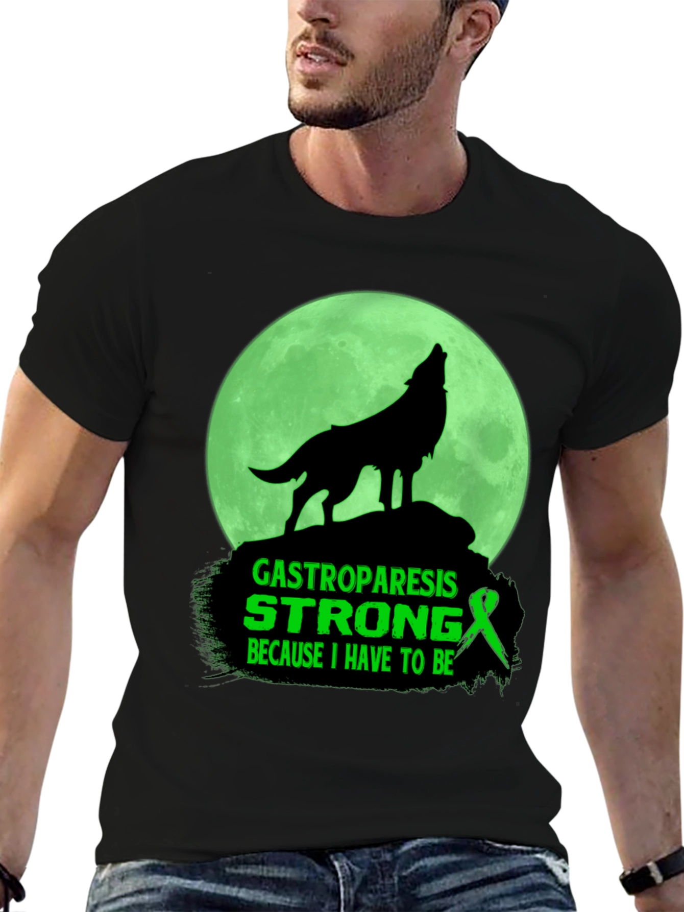 Camiseta Gastroparesia Wolf Strong