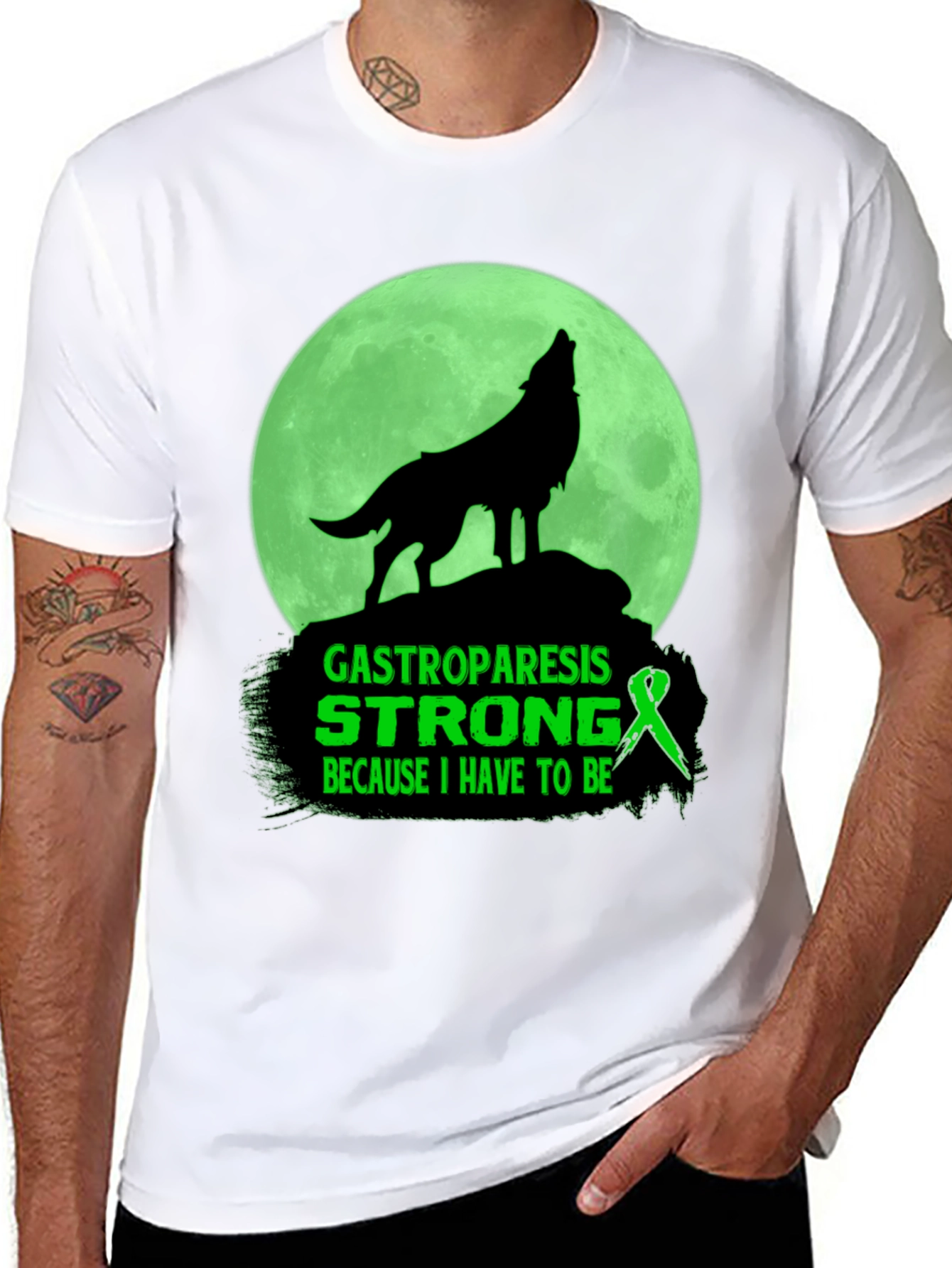 Camiseta Gastroparesia Wolf Strong