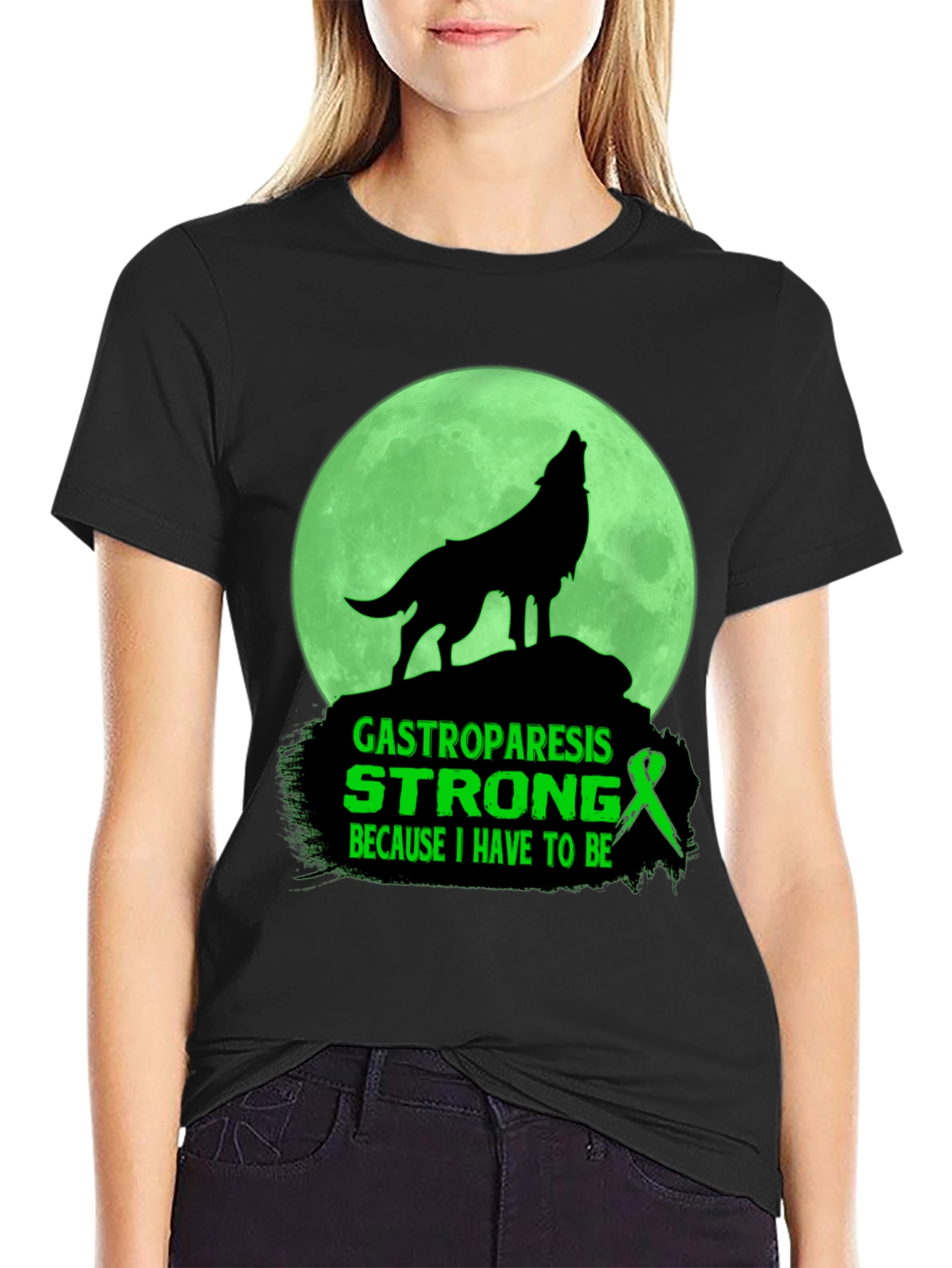 Camiseta Gastroparesia Wolf Strong
