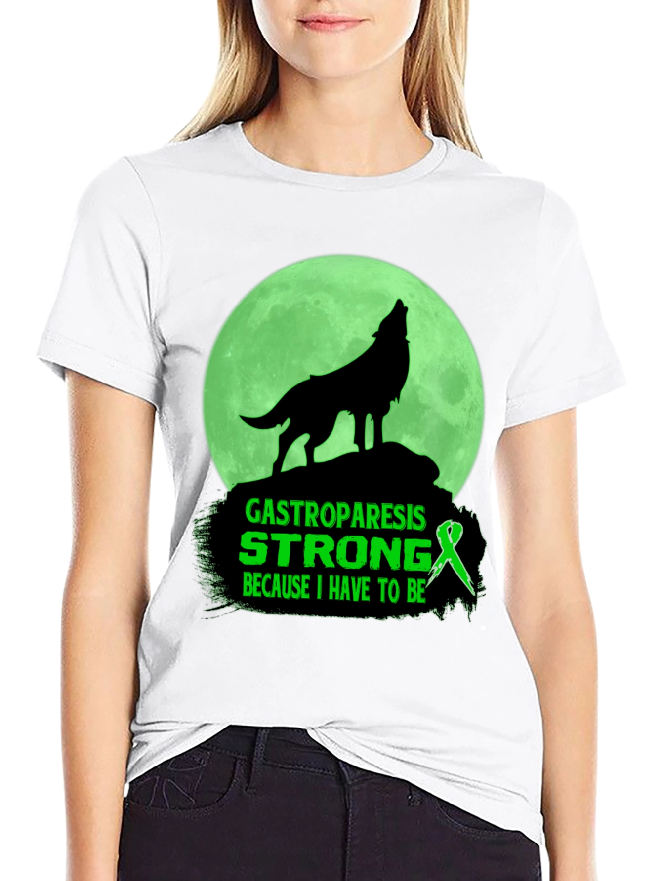 Camiseta Gastroparesia Wolf Strong