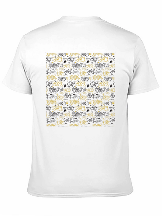 Camiseta Negra Estampada Urbana para Hombre