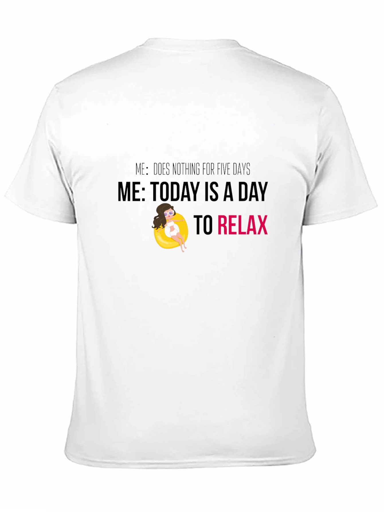 Camiseta Negra Relax - Día de Descanso