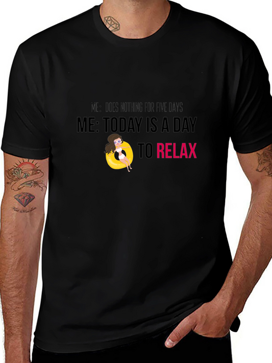 Camiseta Negra Relax - Día de Descanso