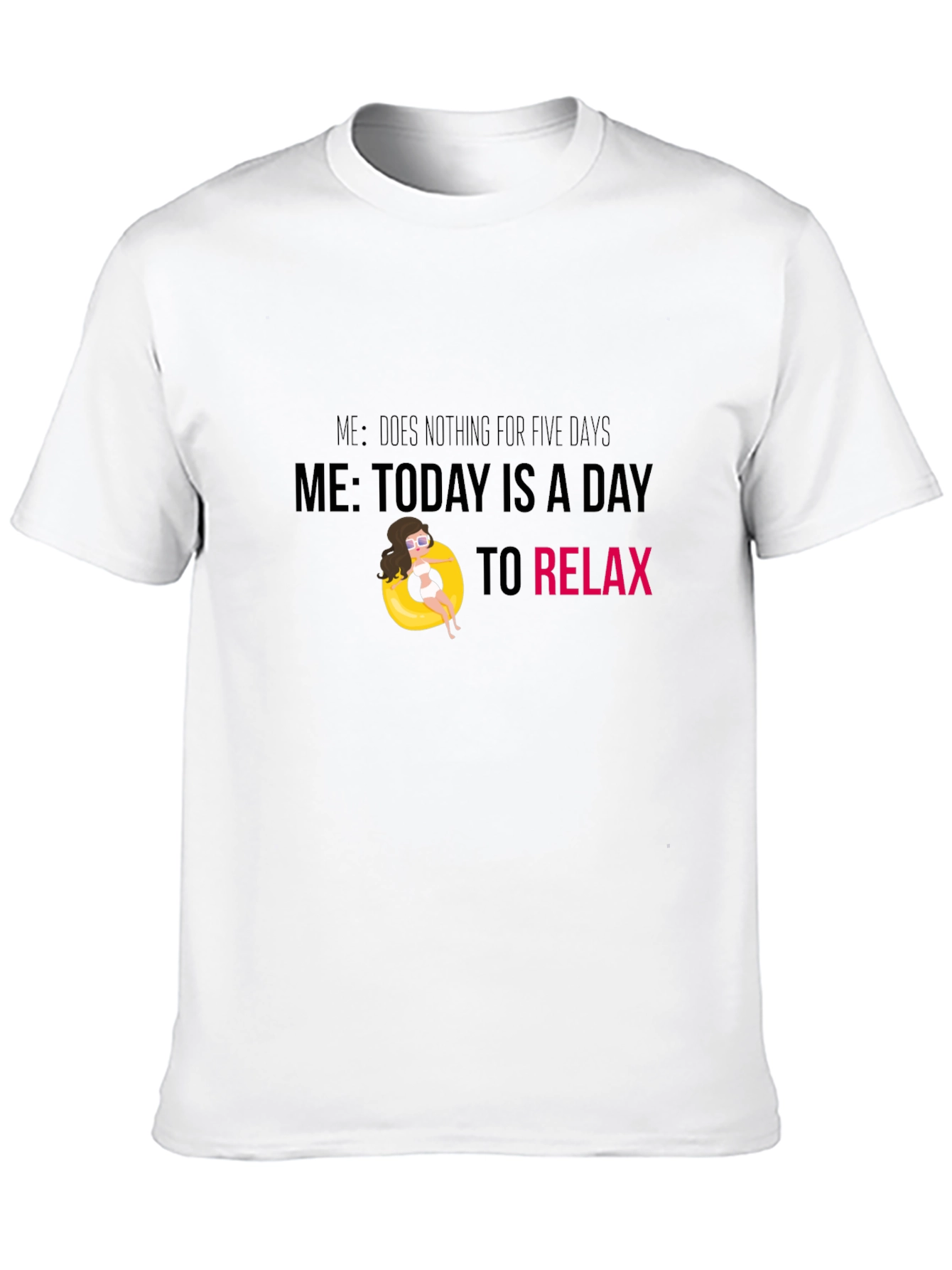 Camiseta Negra Relax - Día de Descanso