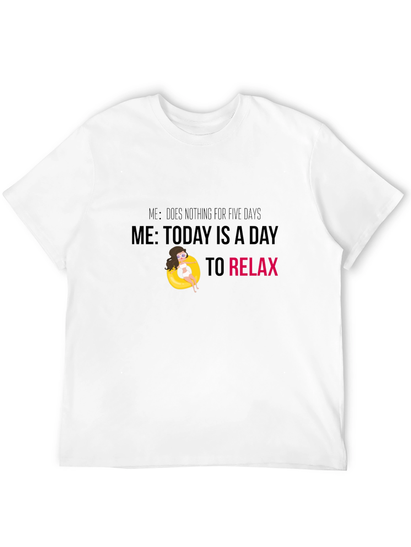 Camiseta Negra Relax - Día de Descanso