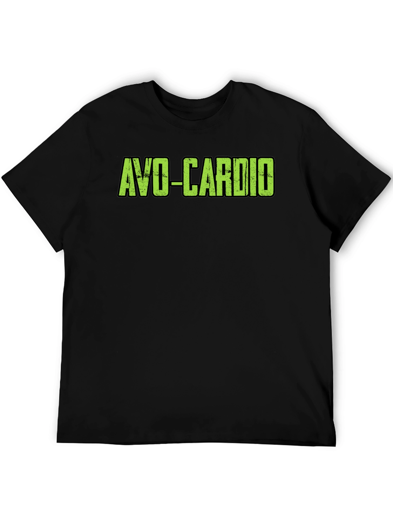 Camiseta Negra Avo-Cardio para Entrenamientos Divertidos