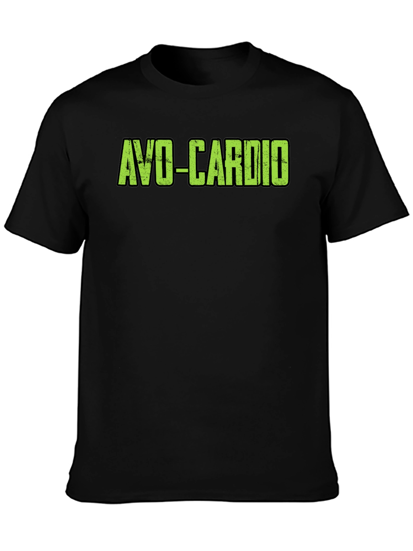 Camiseta Negra Avo-Cardio para Entrenamientos Divertidos
