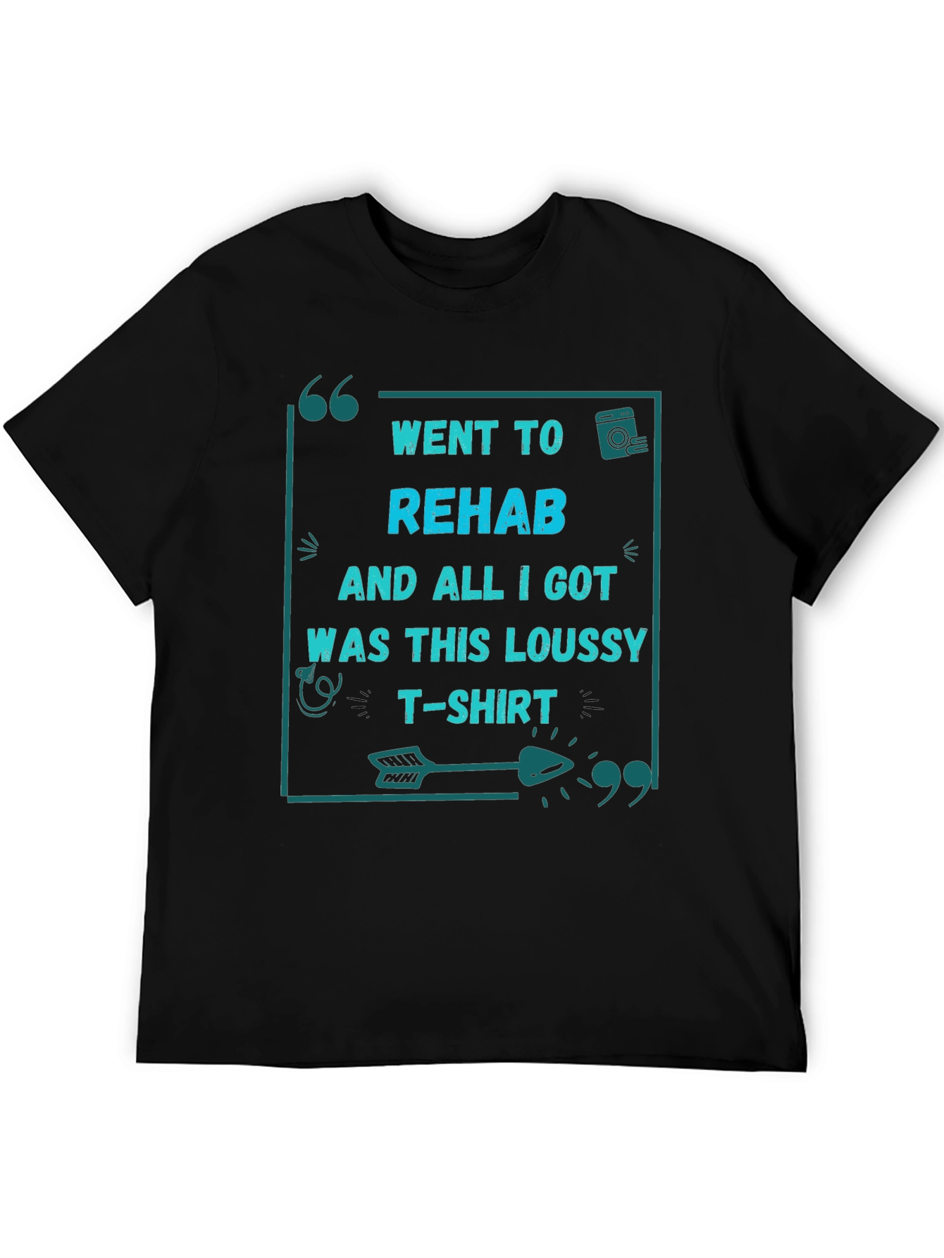 Camiseta Negra: Fui a rehabilitación