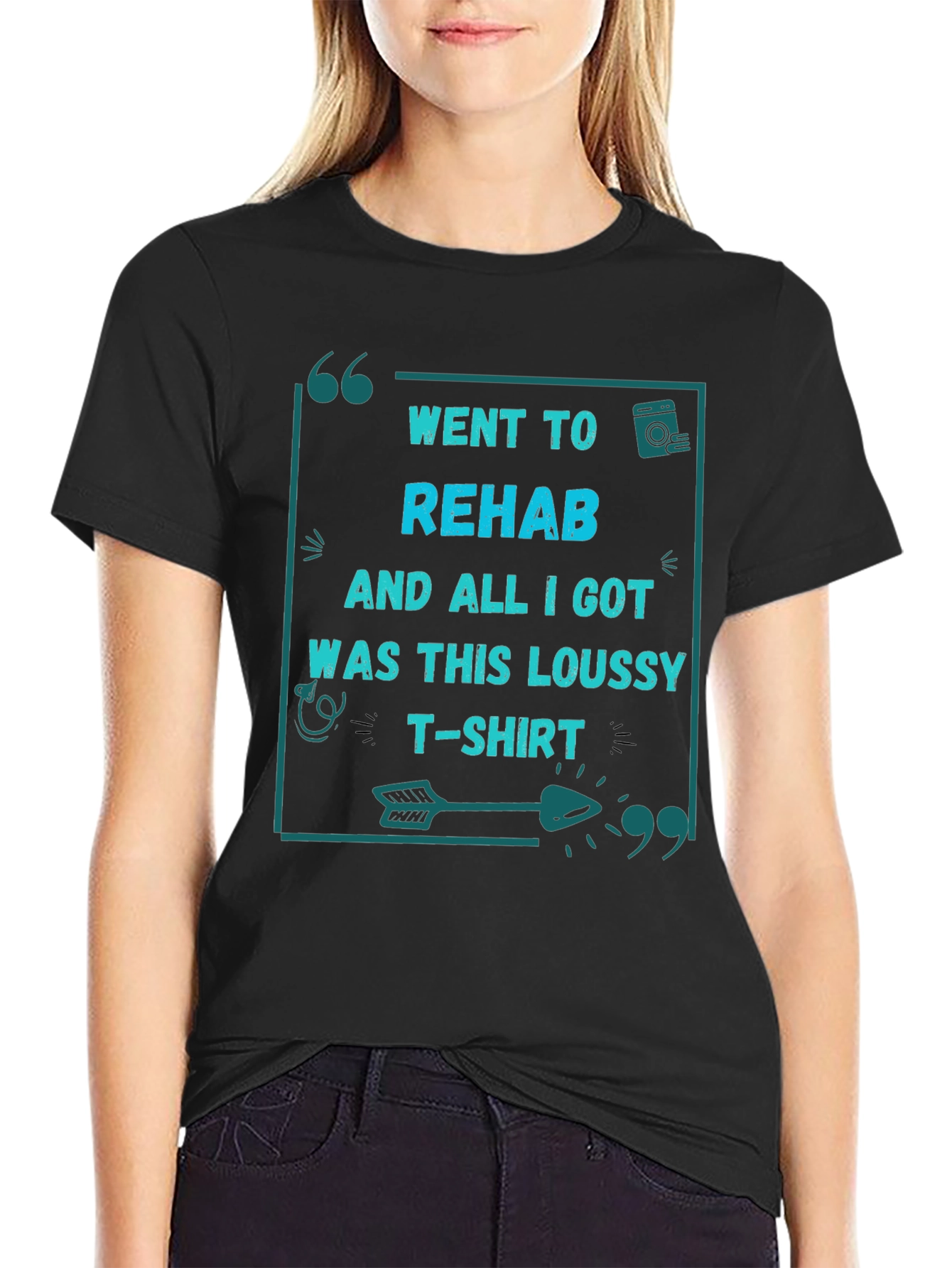 Camiseta Negra: Fui a rehabilitación