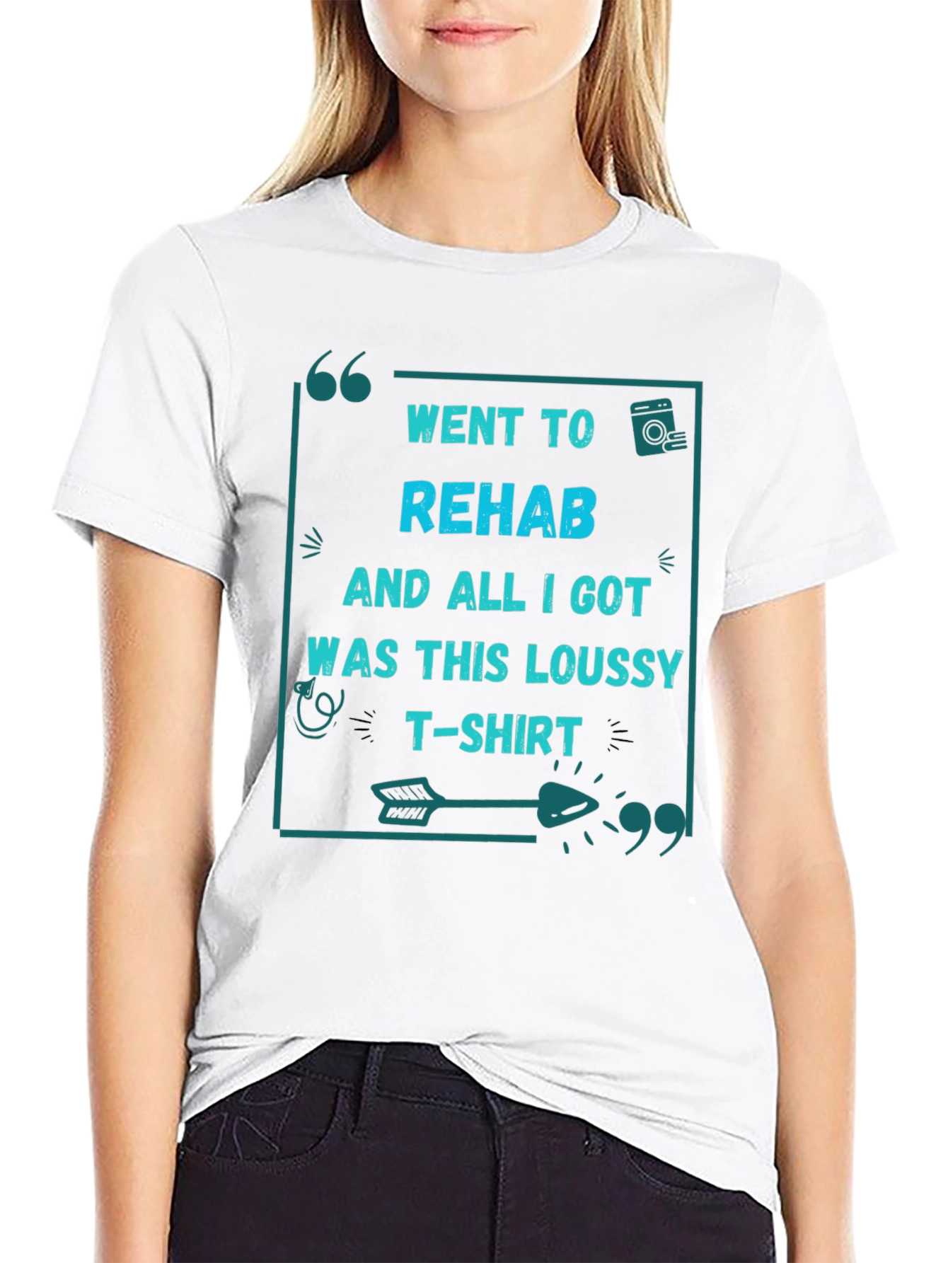 Camiseta Negra: Fui a rehabilitación