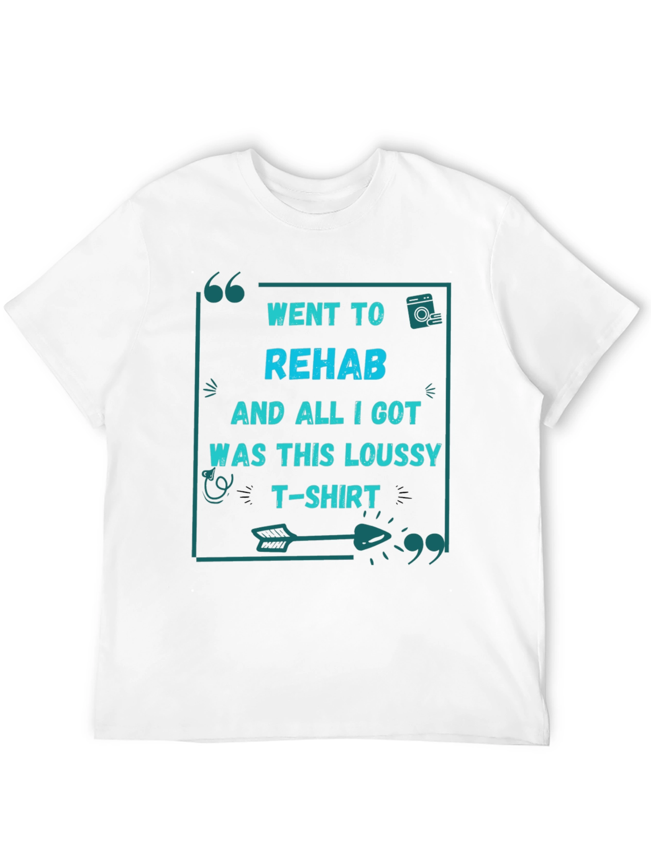 Camiseta Negra: Fui a rehabilitación