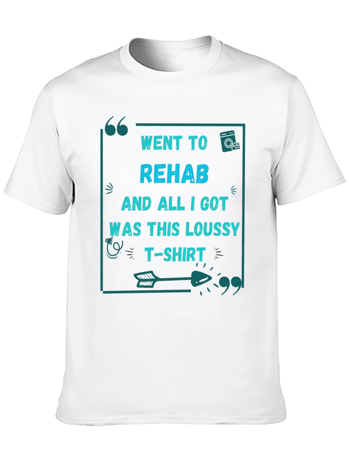 Camiseta Negra: Fui a rehabilitación