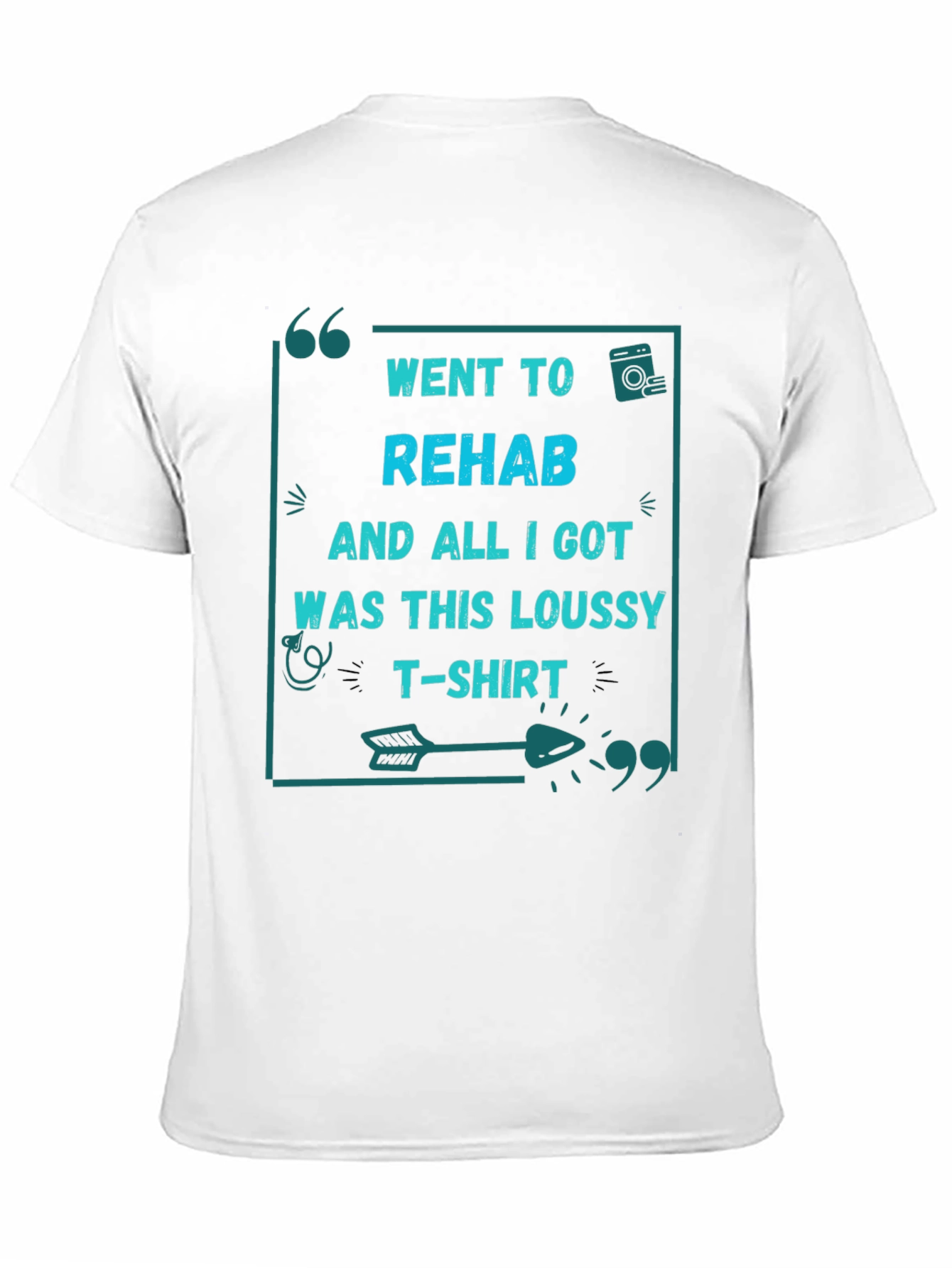 Camiseta Negra: Fui a rehabilitación