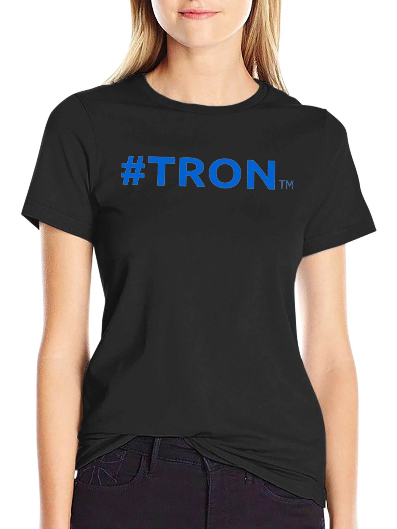 Camiseta Negra #TRON para Hombre