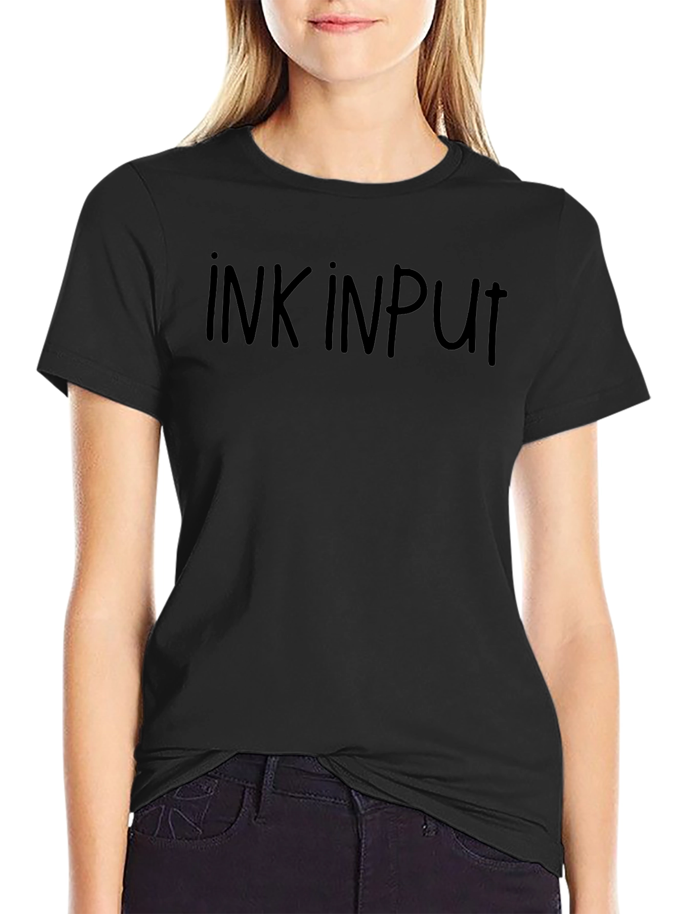 Ink Input Black T-Shirt - Stylish & Comfortable