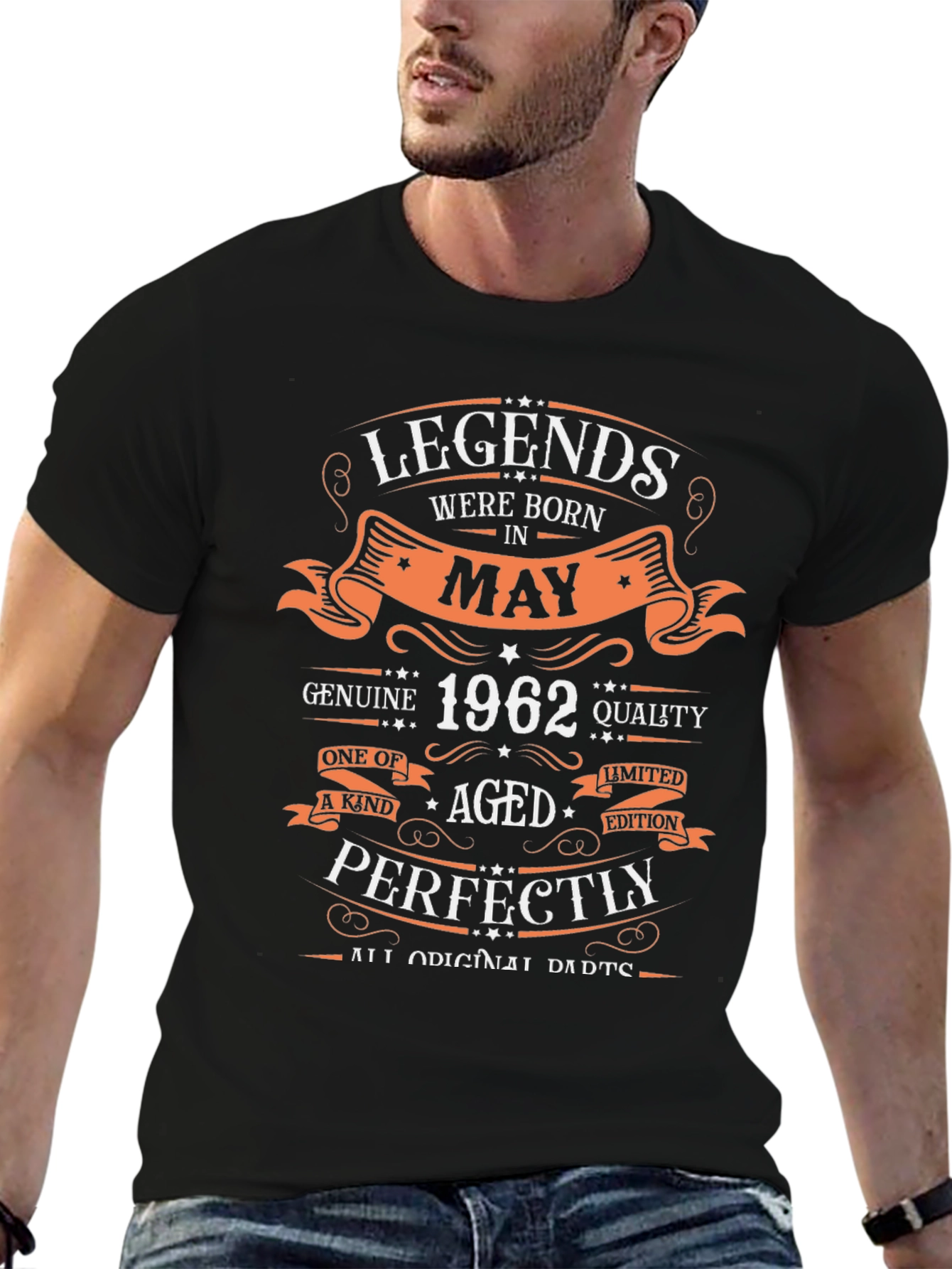 Camiseta Leyendas Nacidas en Mayo de 1962