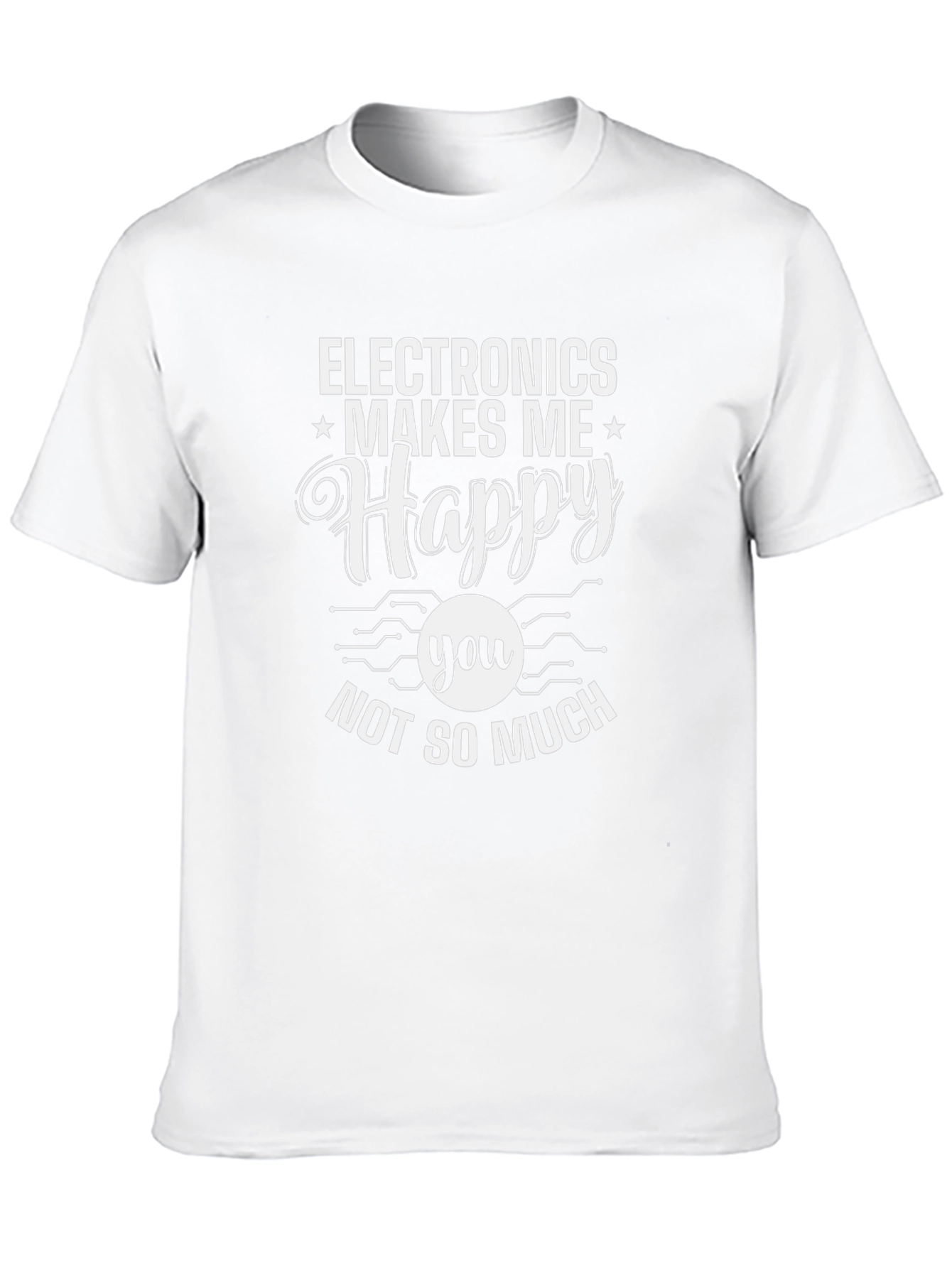 Camiseta Negra: Electrónica Me Hace Feliz