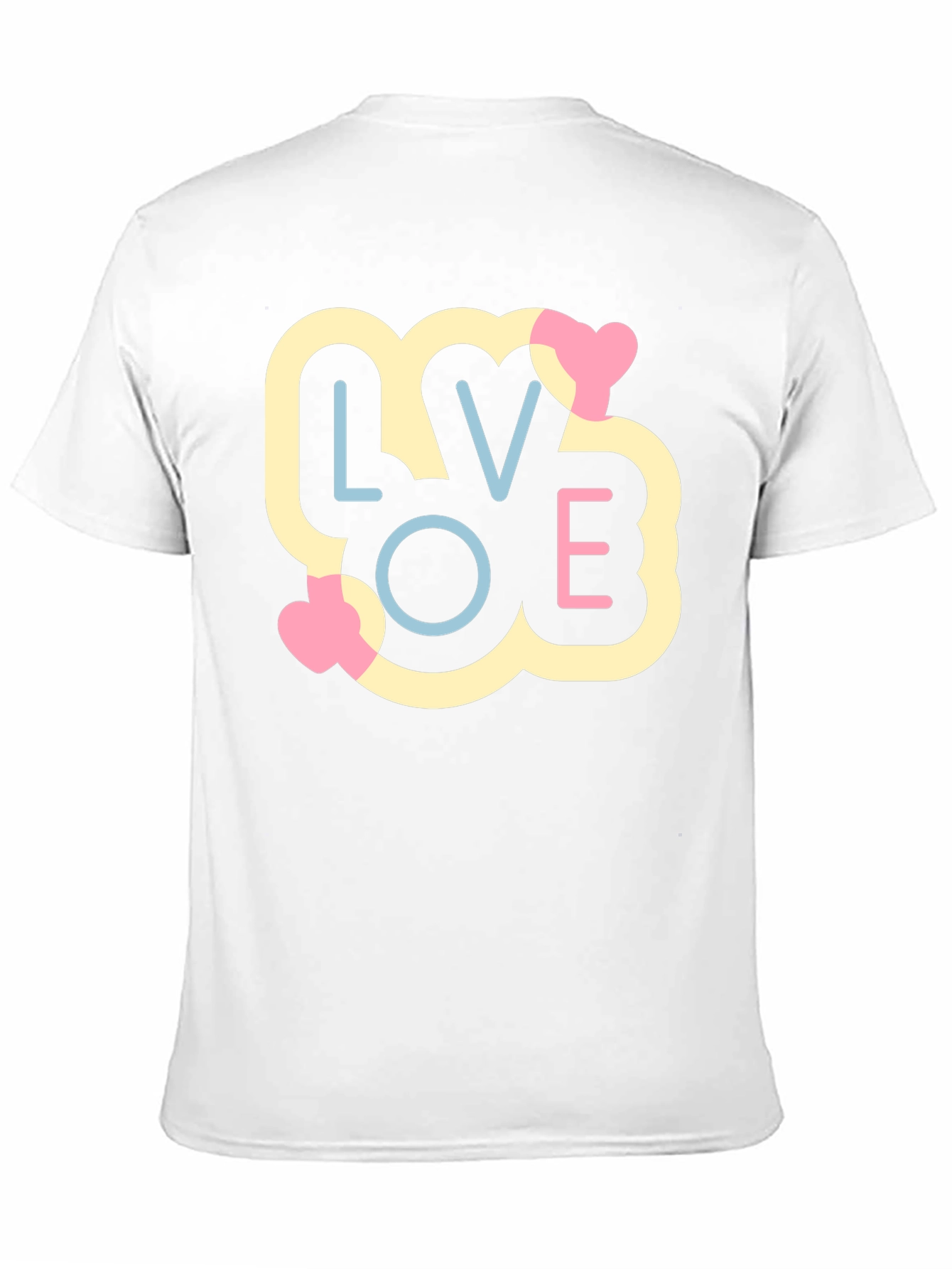 Camiseta Negra LOVE Estilo Pop Art
