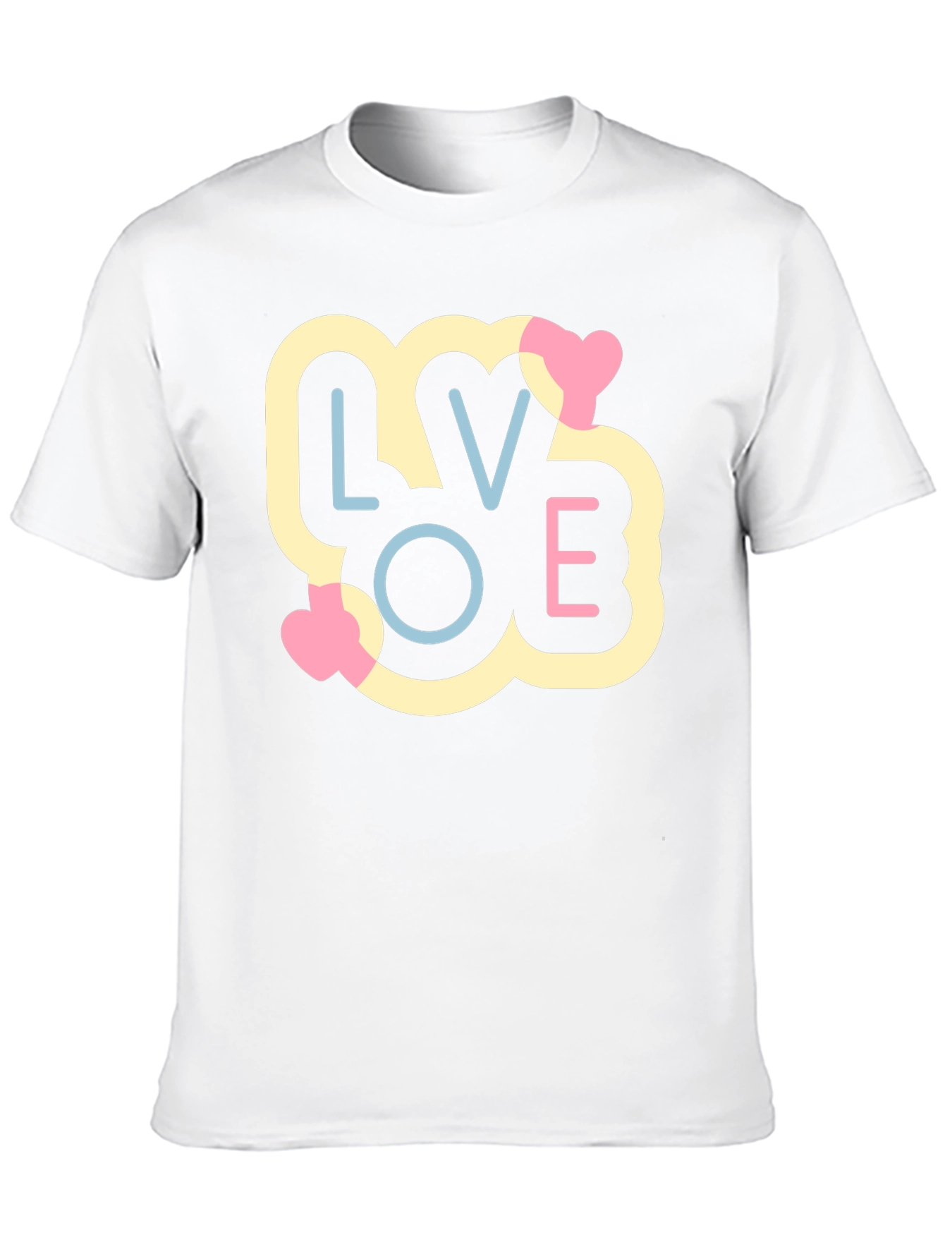 Camiseta Negra LOVE Estilo Pop Art