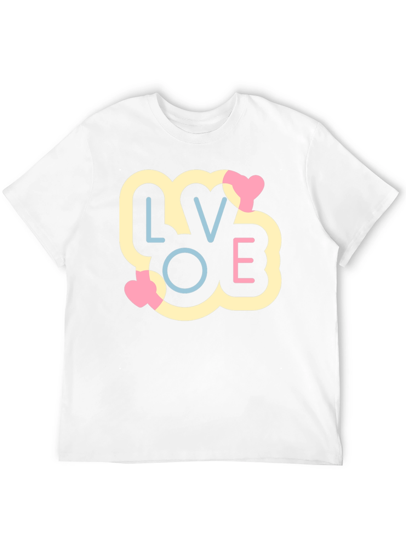 Camiseta Negra LOVE Estilo Pop Art