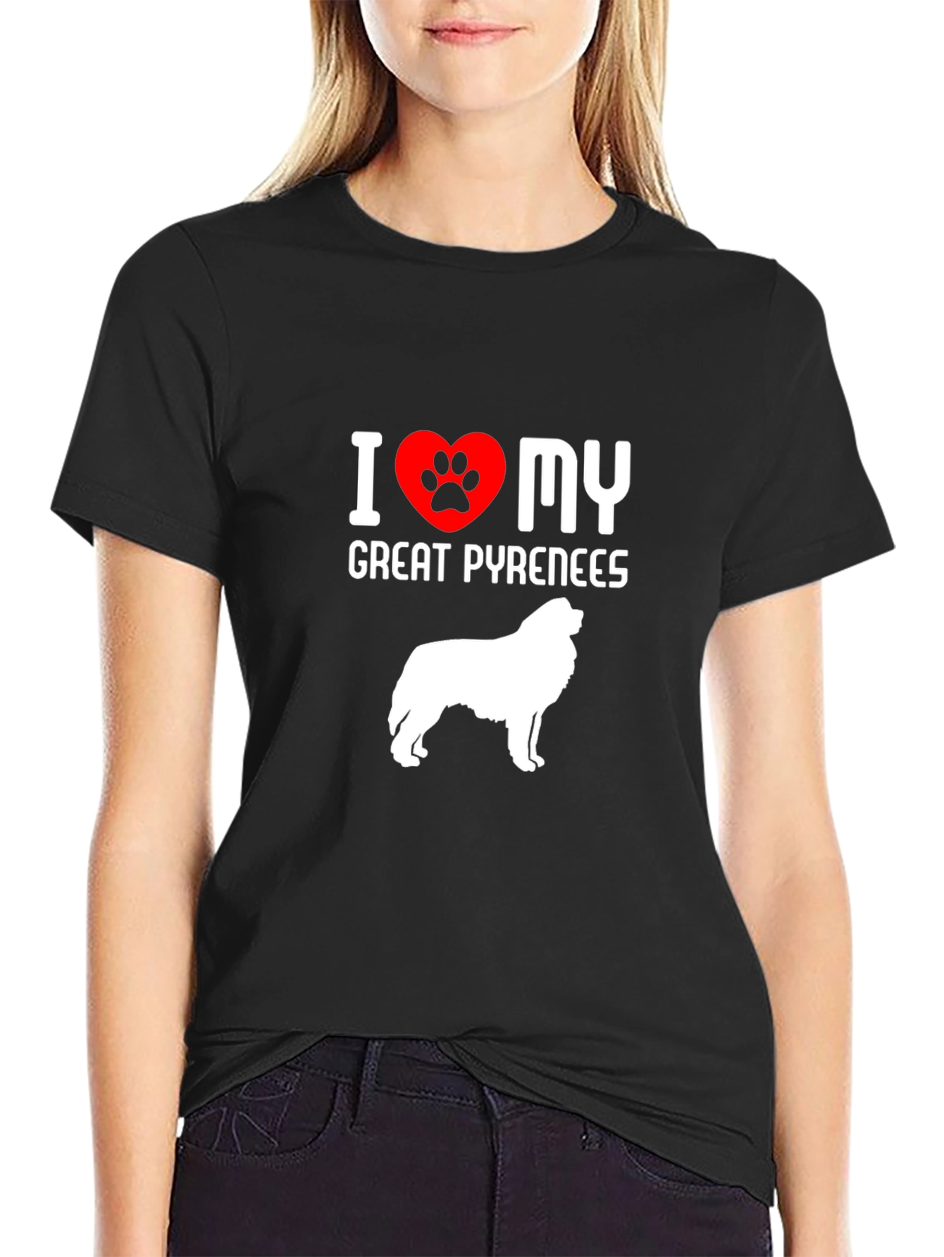 Camiseta Amo Mi Gran Pirineo - Diseño Único