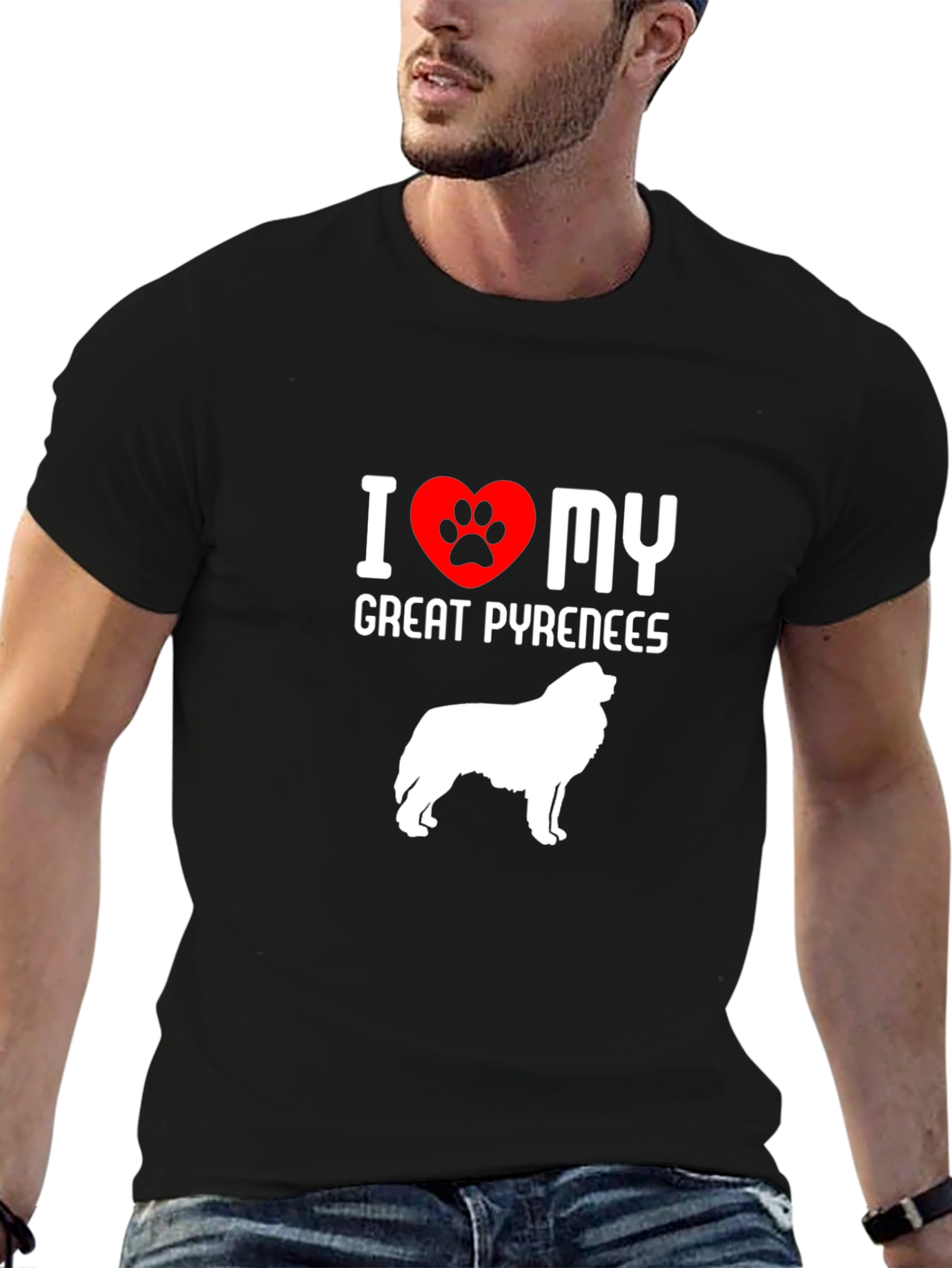 Camiseta Amo Mi Gran Pirineo - Diseño Único