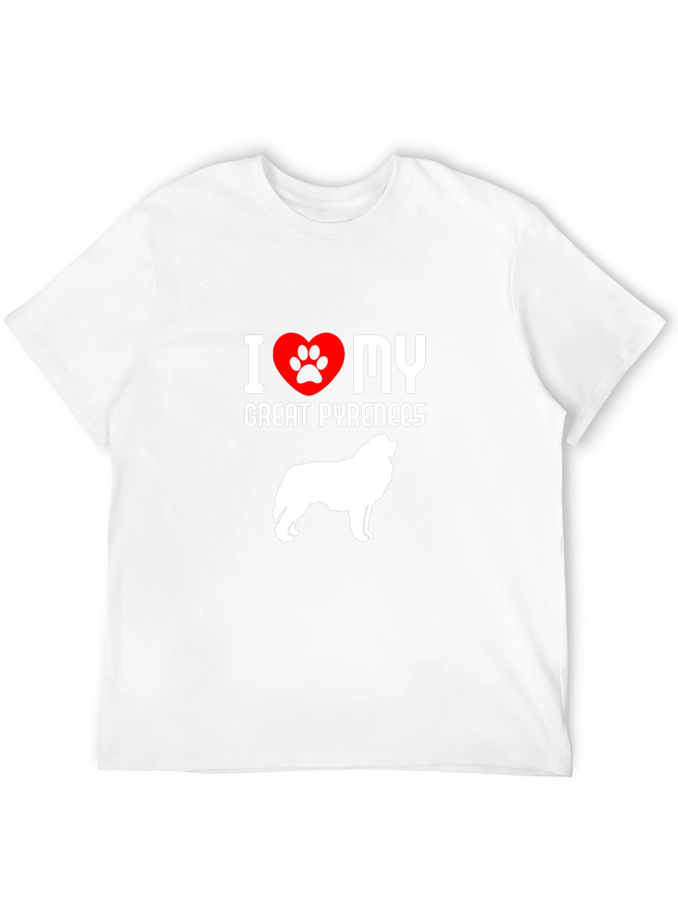 Camiseta Amo Mi Gran Pirineo - Diseño Único