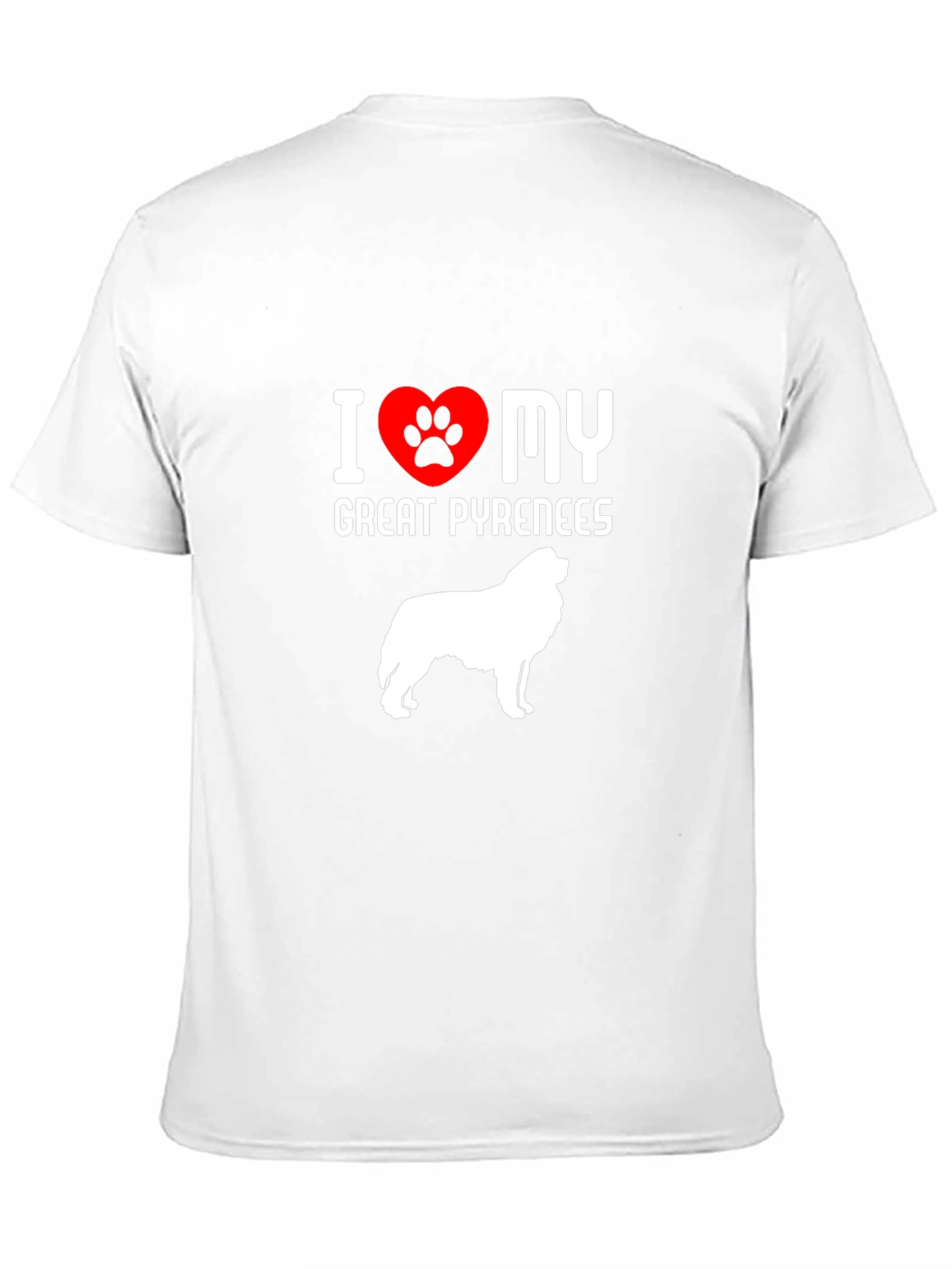 Camiseta Amo Mi Gran Pirineo - Diseño Único