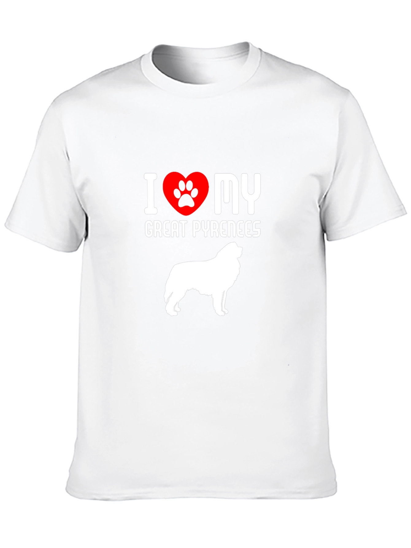 Camiseta Amo Mi Gran Pirineo - Diseño Único